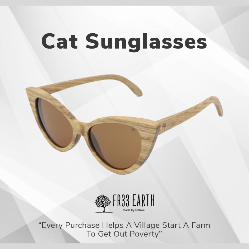 FR33EARTH's tweet photo. Putting on this Cat Sunglasses will completely change your look for the day. It's made with 100% natural wood and it has a brown polarized lens that Cat3 and UV 400 that will protect your eyes from the bright sun.

Click here! https://t.co/nOx1LfMCwd or click the SHOP NOW. https://t.co/AcJabGLXPz