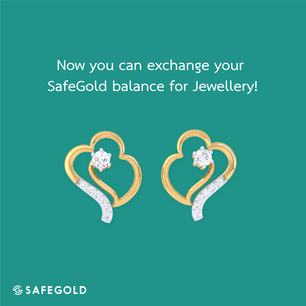 Now you can earn gold for buying jewellery! Exchange your digital gold balance for jewellery and you get 1 gm of gold in your SafeGold digital balance, absolutely FREE! 
Don’t delay, the offer ends today!
To learn more, visit safegold.com/jewellery-offer

#SafeGold #exchangegold