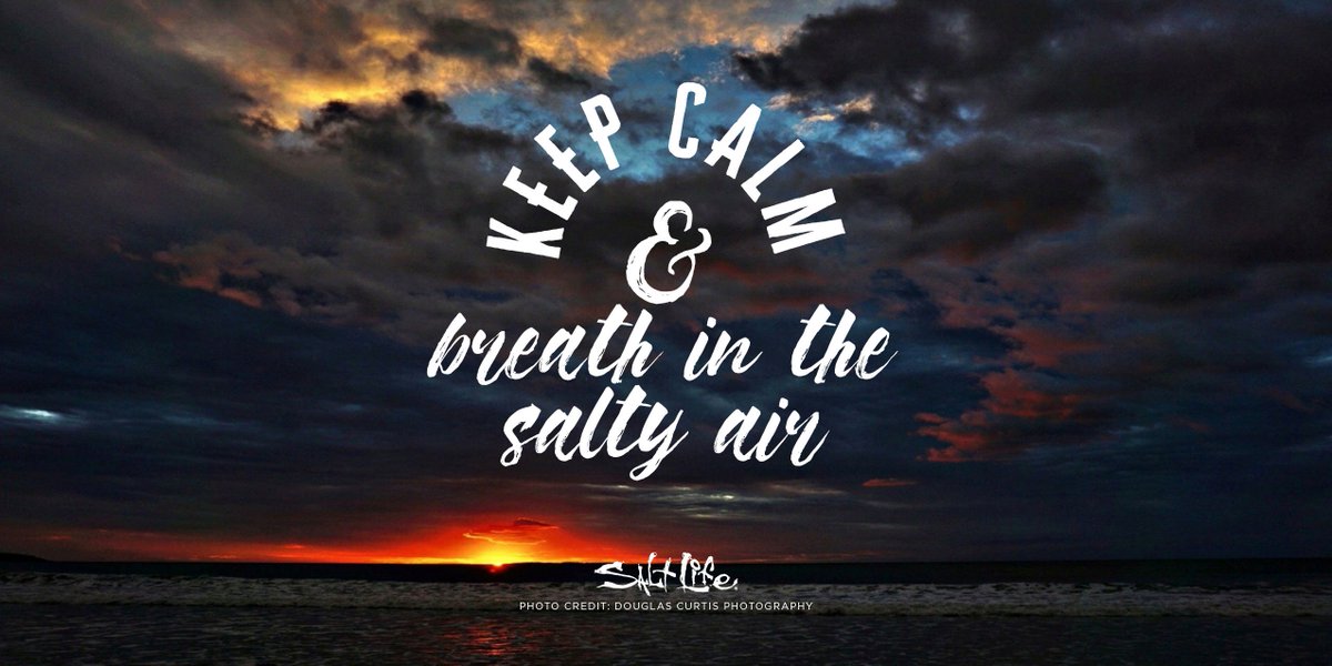 RealSaltLife's tweet photo. Keep Calm &amp; Breath in the #Salty Air
#LiveTheSaltLife #Sunset https://t.co/GdmmIwJls6