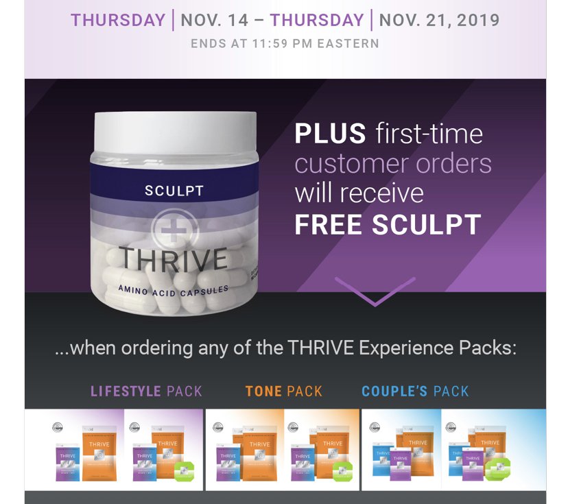 tammyk289's tweet image. HOLY COW!!! SLOW Your  SCROLL NOW!! 
🛑 STOP WHAT YOU’RE DOING!!🛑
#Firsttimecustomers will receive FREE SCULPT 🔥With any of the THRIVE EXPERIENCE packs!!!🔥🔥 tammyk289.thrive123.com