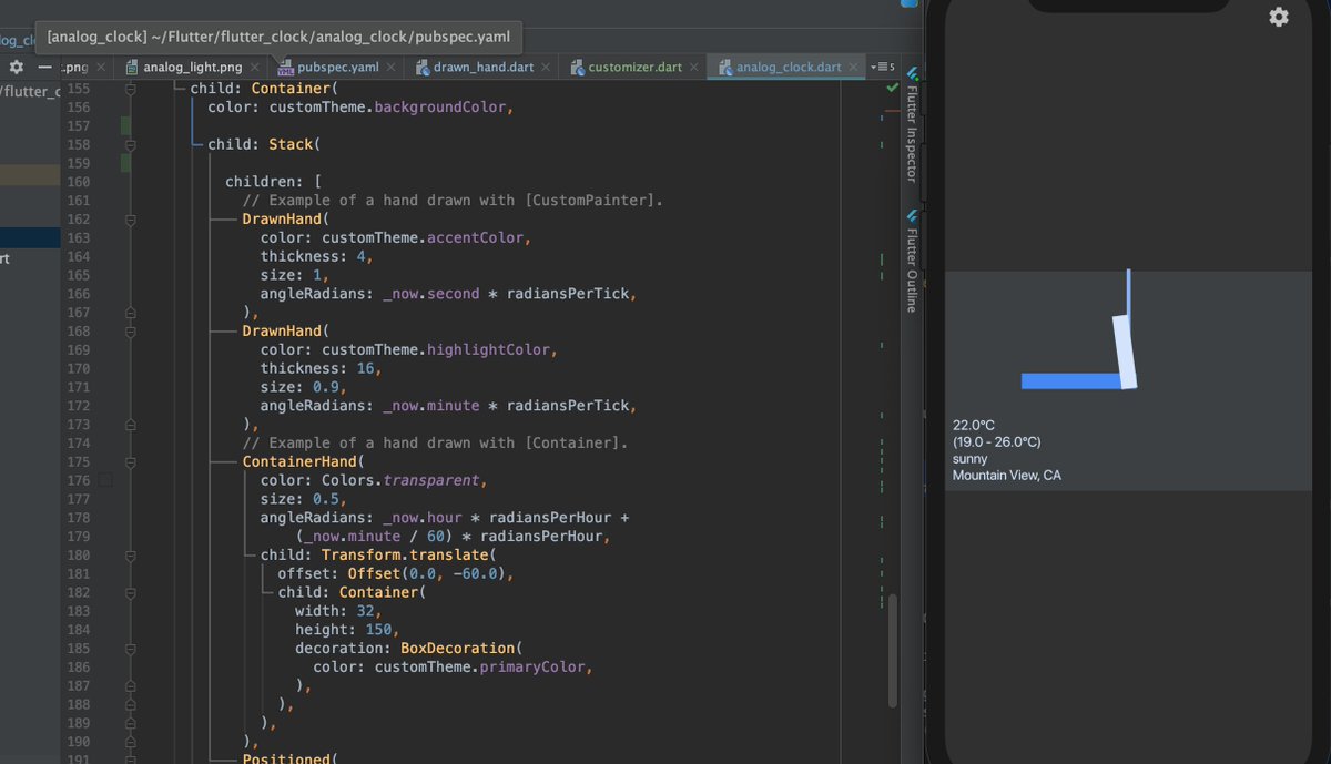 hijz's tweet image. #flutterClock study the dart