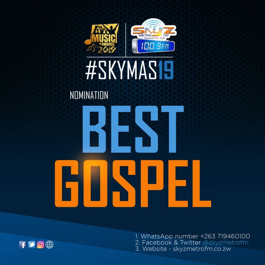 SkyzMetroFM's tweet photo. [Skymas19]
One of the tightly contested award is the #BestGospelAward. In 2017 Abigail Mwembe walked away with it with #Ajane. The following year Minister Lindani took it away with #Ngiyabonga.
Which song deserves the #BestGospelAward for 2019?
#BeyondTheSky
#Esabantu https://t.co/wH6rdNNRMn