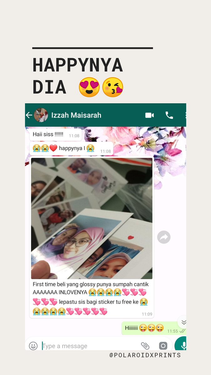 PolaroidxPrints's tweet image. Happynyaaaaa dia ❤️
Customers Feedbacks 😍
#polaroidxprintsfeedback #polaroidpictures #polaroidmurah #photoprintingmalaysia #sayajual
