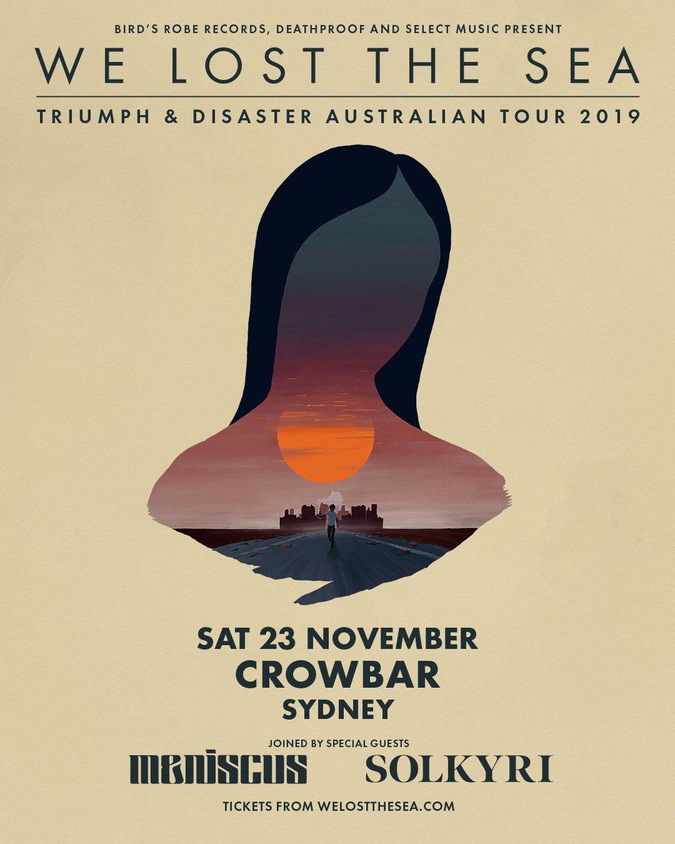 Update for Sydney on Saturday:
<a href="/Meniscusmusic/">Meniscus</a> and <a href="/solkyri/">Solkyri</a> have stepped in for TTOL. Doors at 8pm.