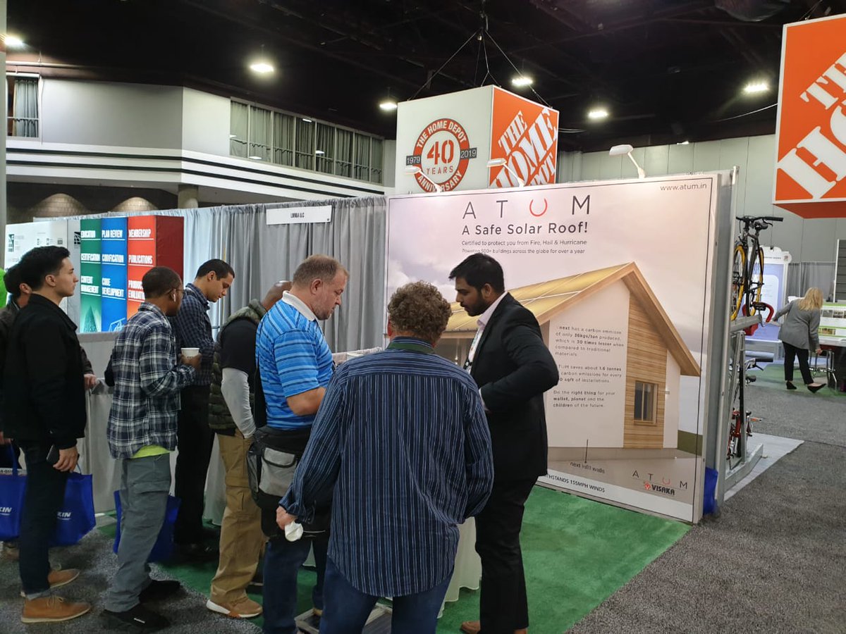 vkgaddam's tweet photo. Great response for the Atum Solar Roof at the Atlanta Greenbuild!

To see the reactions first hand is something every innovator should experience and I had the opportunity for the same!

@vnextbyvisaka
@usgbc
@greenbuildexpo
#solar #SFO #renewableenergy #solarenergy https://t.co/NQkJFlkj64