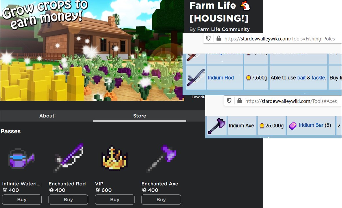 Tyler Sylellya Twitter - farm life roblox how to upgrade axe