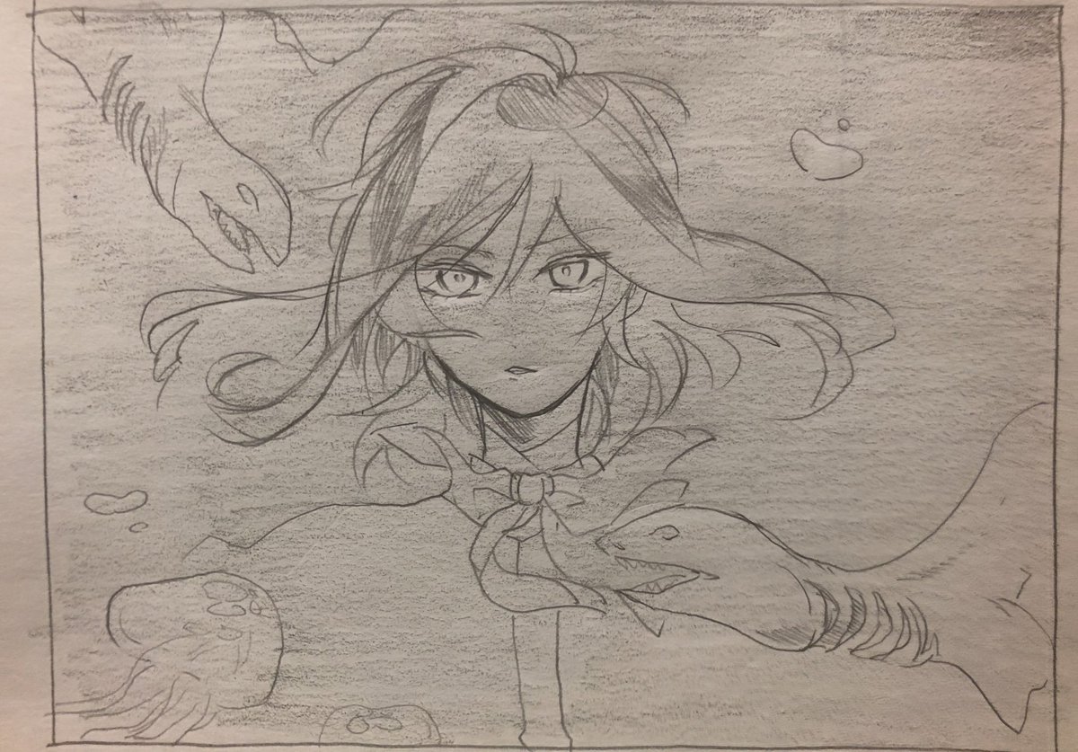 勝海さんとあまにゃん(深海のすがた) 
