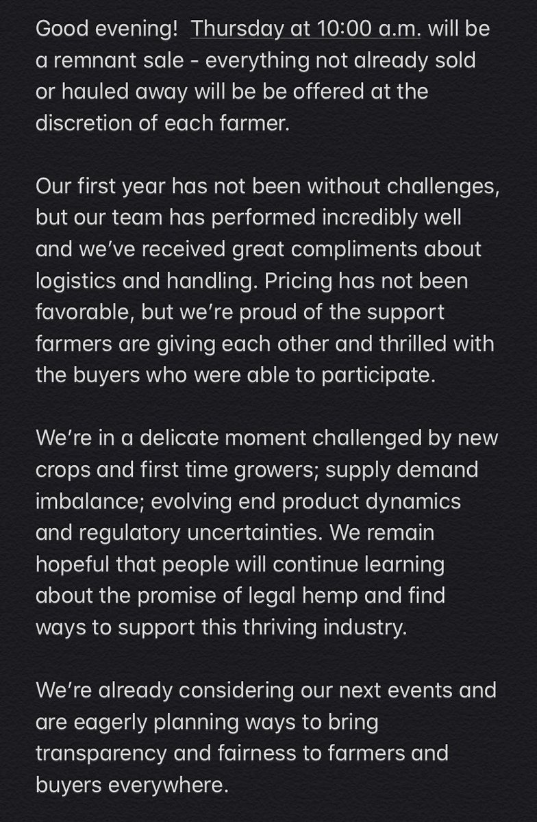 ANNOUNCEMENT: A Hemp Heartland Thanks