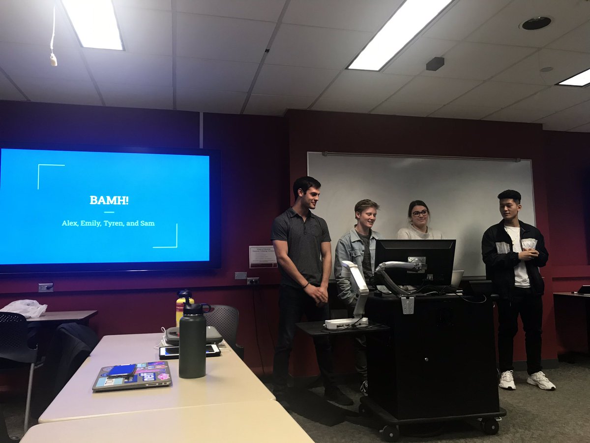 cstalzer9's tweet photo. Today was an awesome experience in #302ISU as each small group shared their #edtech prototypes to fix an issue in education! Special thanks to Judi Eyles with @ISU_JPEC for sharing with our class. @ISUSOE @ctltisu @SchmidtCrawford @evrimb https://t.co/PtH12mrTBd
