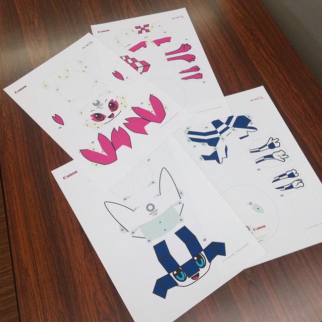 マツシタパソコンスクール白鳥校 出来上がりました かわいいですね ミライトワに約1時間30分 ソメイティに約2時間かかりました ペーパークラフト キヤノンクリエイティブパーク 東京オリンピック マツシタパソコンスクール白鳥校 出来上がりました かわいいですね ミライトワに約1時間30分 ソメイティに約2時間かかりました ペーパークラフト キヤノンクリエイティブパーク 東京オリンピック