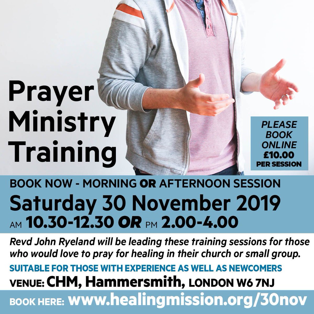 healingmission's tweet image. Prayer ministry training in #Hammersmith @healingmission on Saturday 30 November.  #prayer #learntopray #healing #encounterprayer