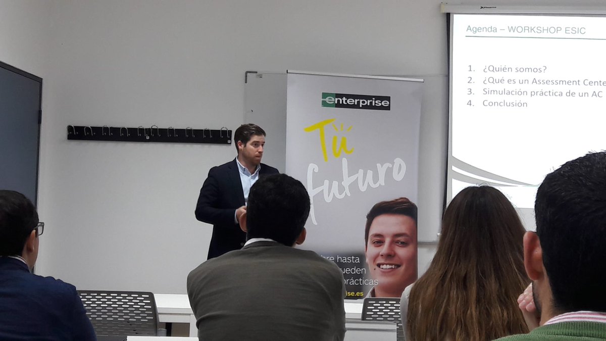ESICSevilla's tweet photo. Enhorabuena a los participantes en el Live Recruitment Day de @Enterprise donde conocieron la compañía y mostraron su talento. Gracias  @DanielRedondoR especialista en adquisición de talento por toda la información y atención a los asistentes . https://t.co/T1JvftLloS