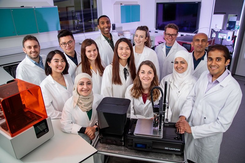 The 3D research team at the School of Pharmacy.