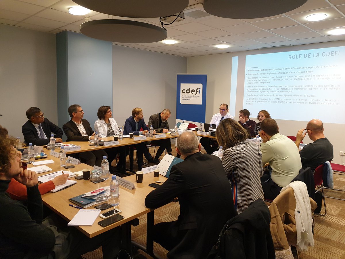 Les #directeurs des écoles d'#ingénieurs arrivés en 2019 sont en #séminaire toute la journée !