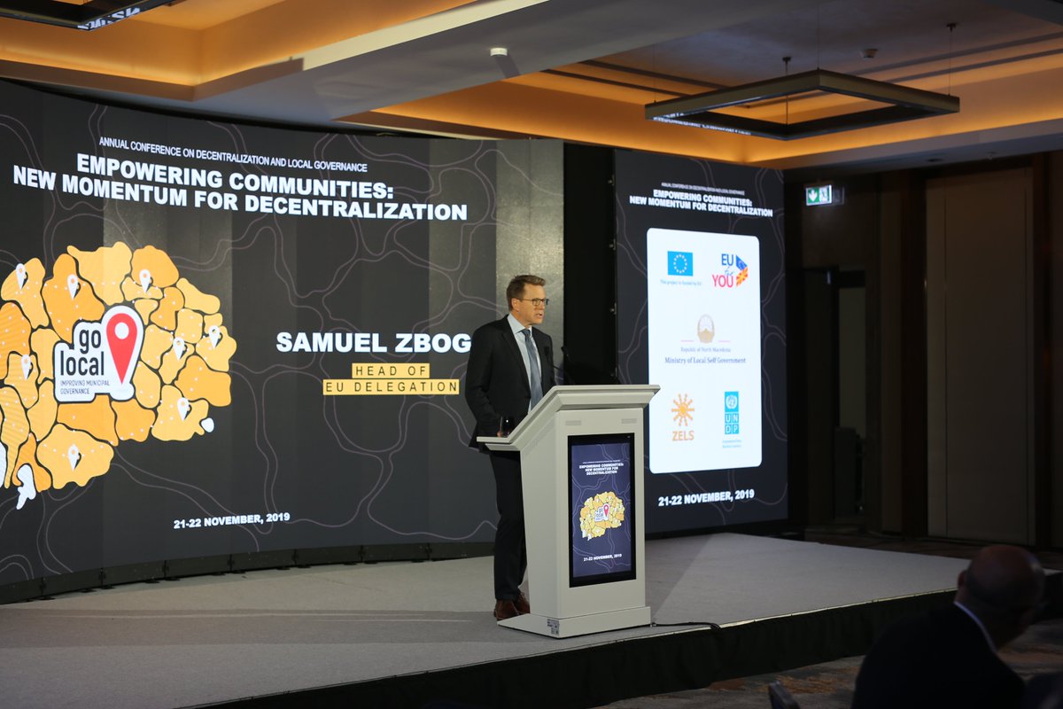 UNDPMK's tweet photo. Happening now in #Skopje: Over 150 #localreps attending Annual Conference on #Decentralisation and #locgov. Stay tuned for some more event insights #golocal @EuHouseSkopje @SpoljaricM @UNDPEurasia @VladaMK https://t.co/D21oYpRUOp