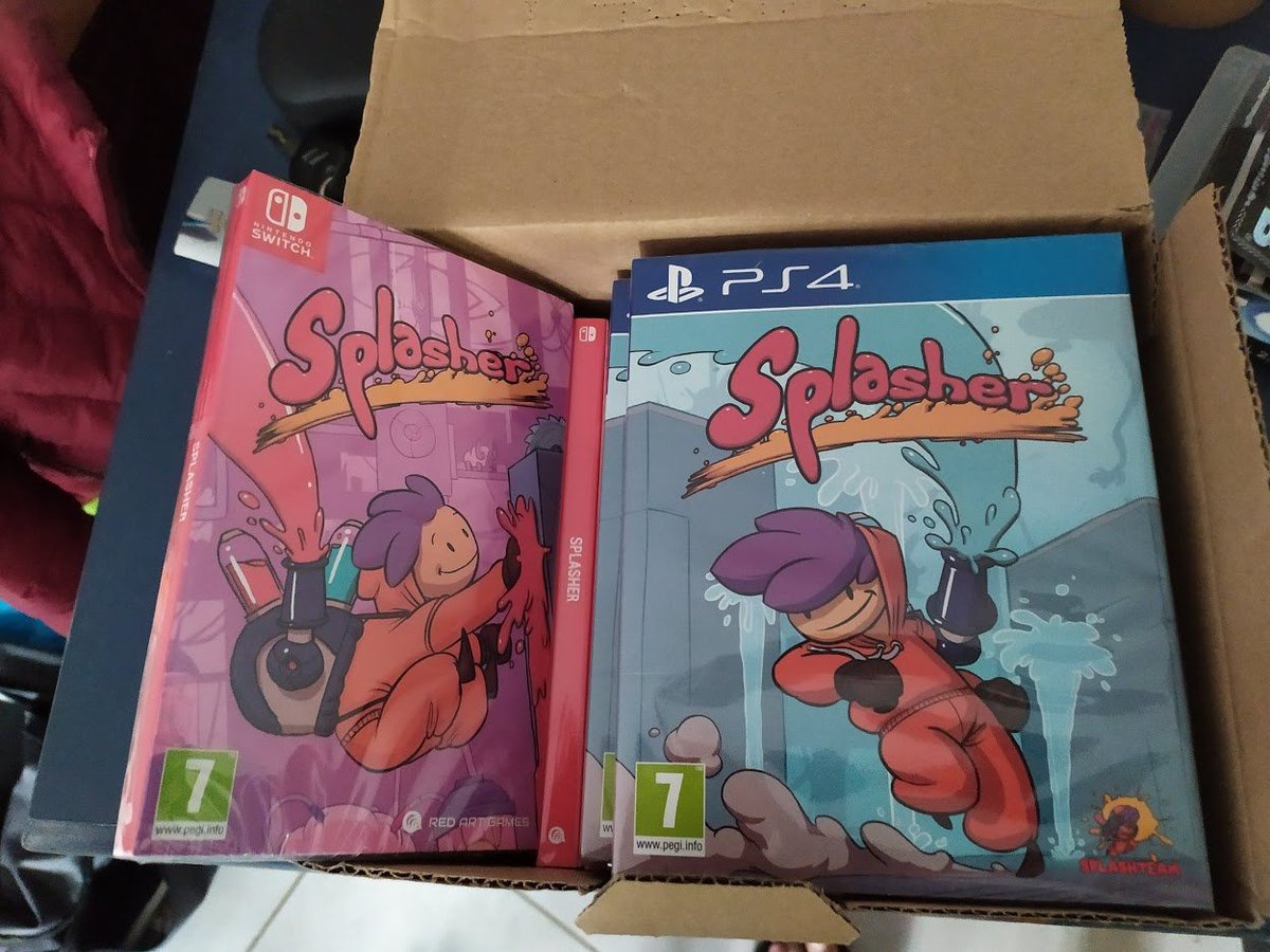 SplashteamDevs's tweet photo. Look at what just arrived at the office !! ๐
Remember that you can still grab yours on @REDARTGAMES 's website :
PS4 : https://t.co/W43e44zwFc
Switch : https://t.co/hvBZ2qX2Tc https://t.co/GRF3DeE8zy