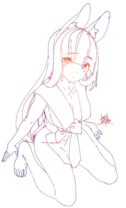 質素(?)な服のうさ耳 (`、3_ヽ)_捕虜かな 