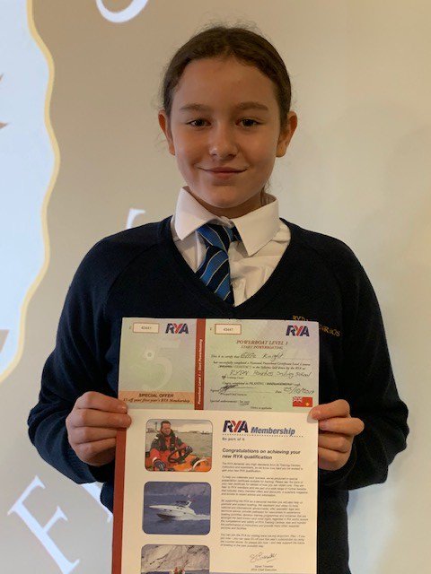 A huge well done to Y6 Prefect Ellie, who is now the proud owner of a #Powerboating qualification after successfully completing a course at RP's @RYA Accredited @RydalPenSailing Centre.

Brilliant work! #RPInspires 🚤

📰📷: bit.ly/2Oy8Tjv