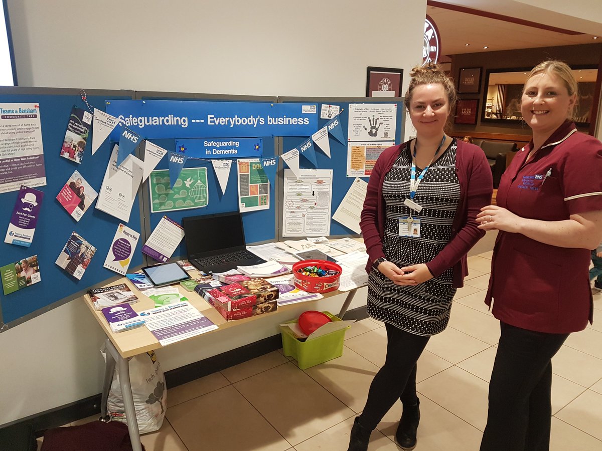 Find us outside Costa today promoting safeguarding in dementia and the Mental Capacity Act. #safeguardingawarenessweek #safeguardingindementia #mentalcapacity  @JillLax1 @QEGateshead @JuliaNev1989 @RachelSharppp
