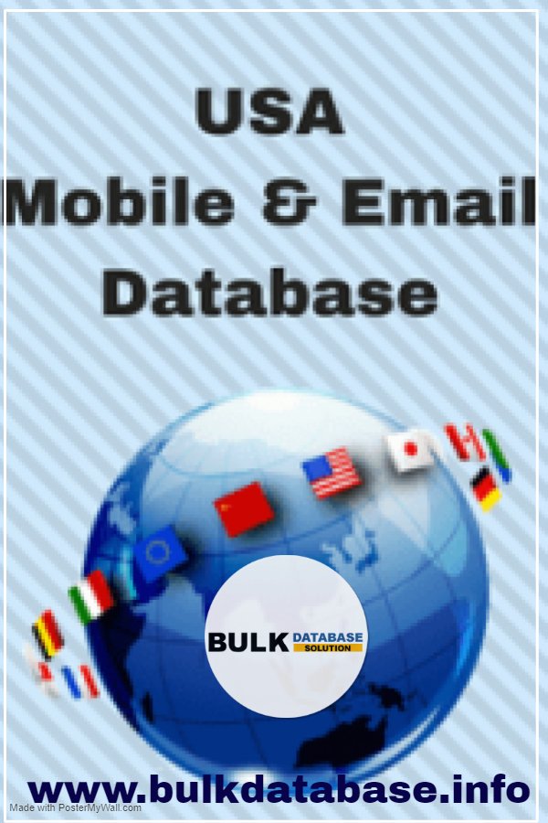 bulkdatabase_in's tweet image. BulkDatabase is the fastest growing #USAbusinessmandatabase,#USAdoctorsemailiddatabase, #USAtourandtraveldatabase company.We provide good and reliable #emailandmobiledatabase of all over the country.For buy online bulkdatabase,you can visit here bulkdatabase.info/USA-Email-List…