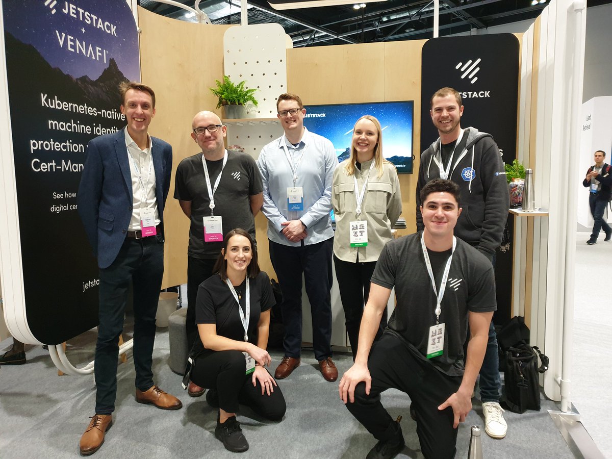 JetstackHQ's tweet photo. Day two #GoogleNext19 London. Come and say hi! #Kubernetes https://t.co/1Ry65baQla