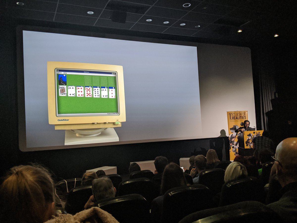 YFarazan's tweet photo. Interesting talk about windows #solitaire history. probably you all know the game and have a rush of memories right now 😁
#cor19 https://t.co/1pqUUWdtnn
