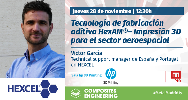 AdvManufactES's tweet photo. Ya está disponible el programa de #CompositesEngineering organizado junto con @AEMAC_ 👉
Contaremos con ponentes de @HexcelCorp @_ITEMadrid_ @ZiurComposites Nos vemos en @CompositesSpain 📍#MaterialesCompuestos #CompositesSPAIN19 #MetalMadrid19
🔗 https://t.co/D61dJHoL6n https://t.co/4wTqE1L7gJ