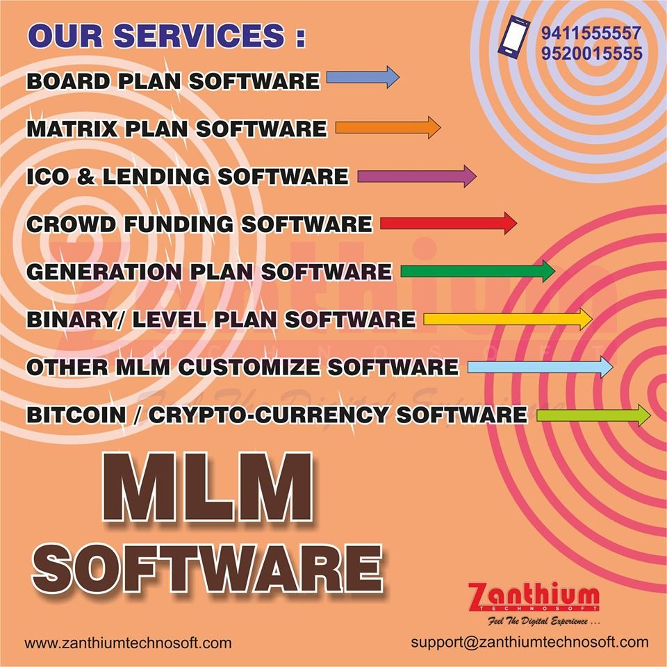 zanthiumtech's tweet image. If you want to start your own MLM Company
Don't Wait
We Are with You
Contact Us - +91-9520015555 / 9411555557
Zanthium Technosoft Pvt. Ltd.
zanthiumtechnosoft.com
.
.
.
.
#MLMSoftware
#boardplansoftware
#matrixplansoftware
#crowdfundingsoftware
#generationplansoftware