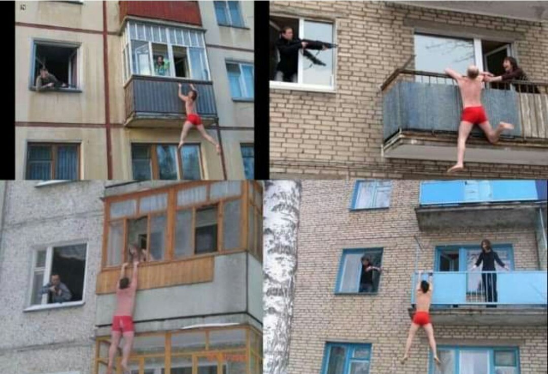 Пьянка на балконе