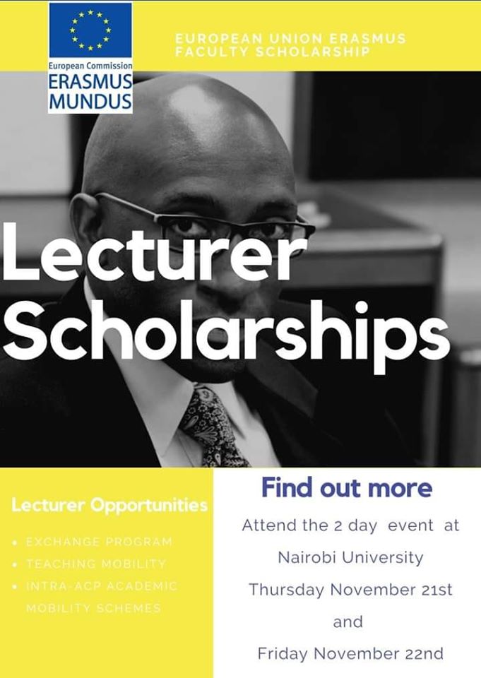 Faculty of Education (@uoneducation) on Twitter photo Are you a teacher, faculty or lecturer at a Kenyan University?
If so, you might be eligible to study and teach abroad by applying for the Intra-Africa Academic Mobility Scheme scholarship sponsored by the EU <a href="/uonbi/">University of Nairobi</a>
Register here bit.ly/2CWDbaj Are you a teacher, faculty or lecturer at a Kenyan University?
If so, you might be eligible to study and teach abroad by applying for the Intra-Africa Academic Mobility Scheme scholarship sponsored by the EU <a href="/uonbi/">University of Nairobi</a>
Register here bit.ly/2CWDbaj