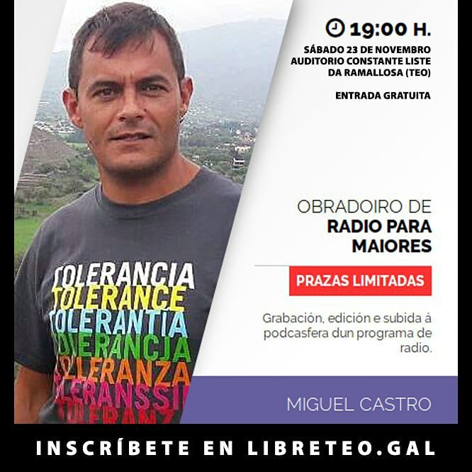 quenerapu's tweet image. (4 de 6) #LibreTeo2019, sábado 23 de novembro no Auditorio Constante Liste da Ramallosa, Teo. Entrada gratuita. Agradécese difusión. 🤗

--- organiza @ABERTEO
--- colaboran @concellodeteo, @dinahosting e #FrutasBarreiro