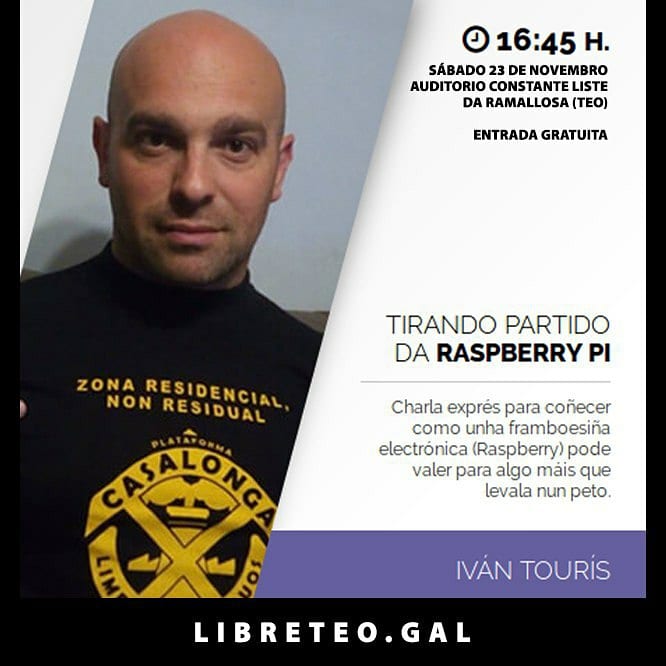 quenerapu's tweet image. (3 de 6) #LibreTeo2019, sábado 23 de novembro no Auditorio Constante Liste da Ramallosa, Teo. Entrada gratuita. Agradécese difusión. 🤗

--- organiza @ABERTEO
--- colaboran @concellodeteo, @dinahosting e #FrutasBarreiro