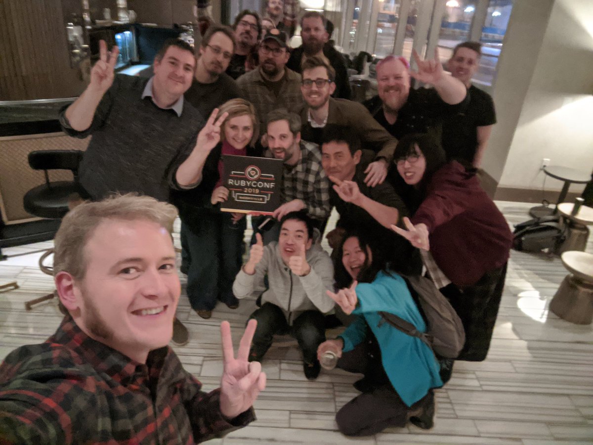 All of my favorite Ruby friends. I owe these people my career. Thank you Rubyists for paying it forward.