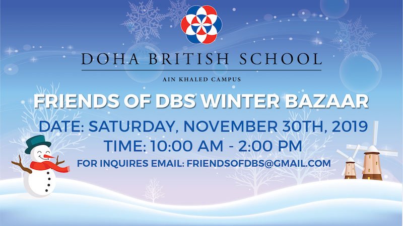 MarhabaQatar's tweet photo. Last year’s event was spectacular and this year will be even better - with games, music and stalls selling a vast range of seasonal goods and lots of other things!
Don't miss this year's #WinterBazaar at @DBSdoha #AinKhaled campus!
Details on #Marhaba:
https://t.co/BnJSFIpjan https://t.co/8iUgDal7SK