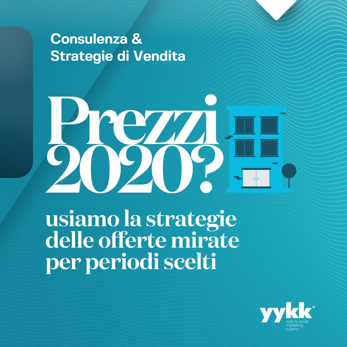 Hotel Marketing. Prezzi per il 2020?
Utilizziamo una strategia mix che comprende prezzi dinamici e offerte strutturate e mirate per periodi scelti

Scopri come utilizziamo i prezzi per aumentare le vendite
ℹ️ 0547.81983 📧 info@yykk.com