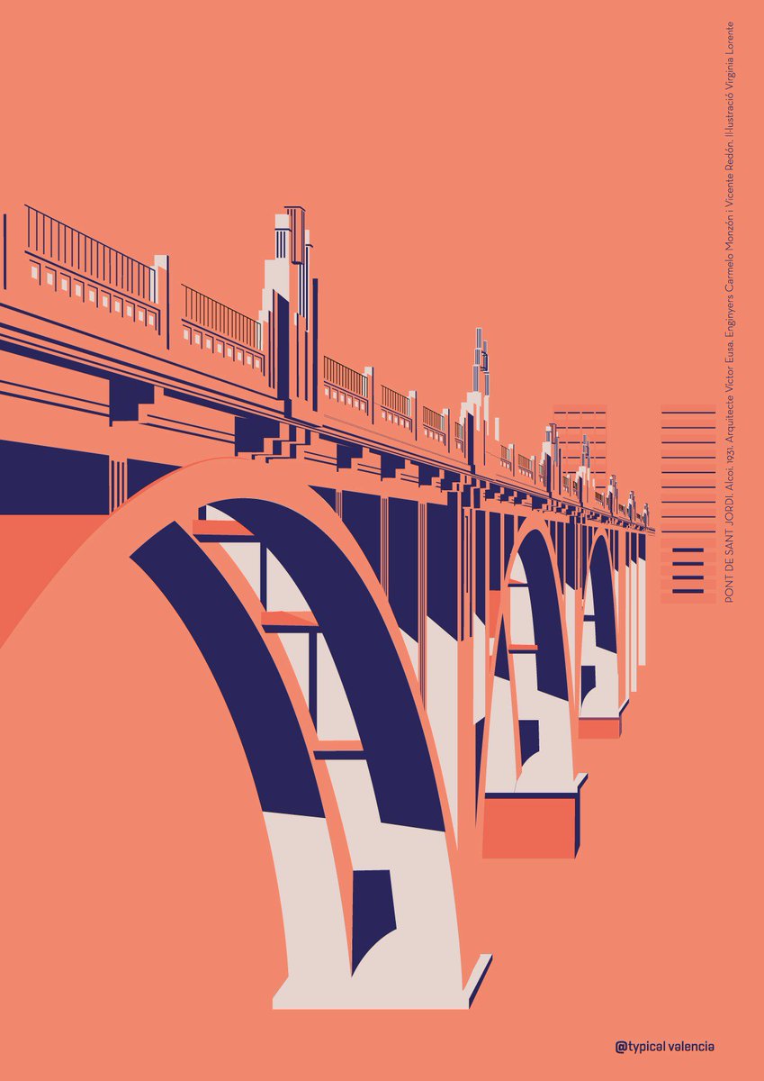 nuestra ilustración del Pont de Sant Jordi, esta semana tiene una en Alcoi II Jornadas Técnicas sobre Intervención en el Patrimonio Modernista. Y a partir de esta semana también la podréis encontrar en <a href="/DetroitLlibres/">Detroit Llibres</a> :) como mola estar en sitios tan chulos!!!!! #PontSantJordi
