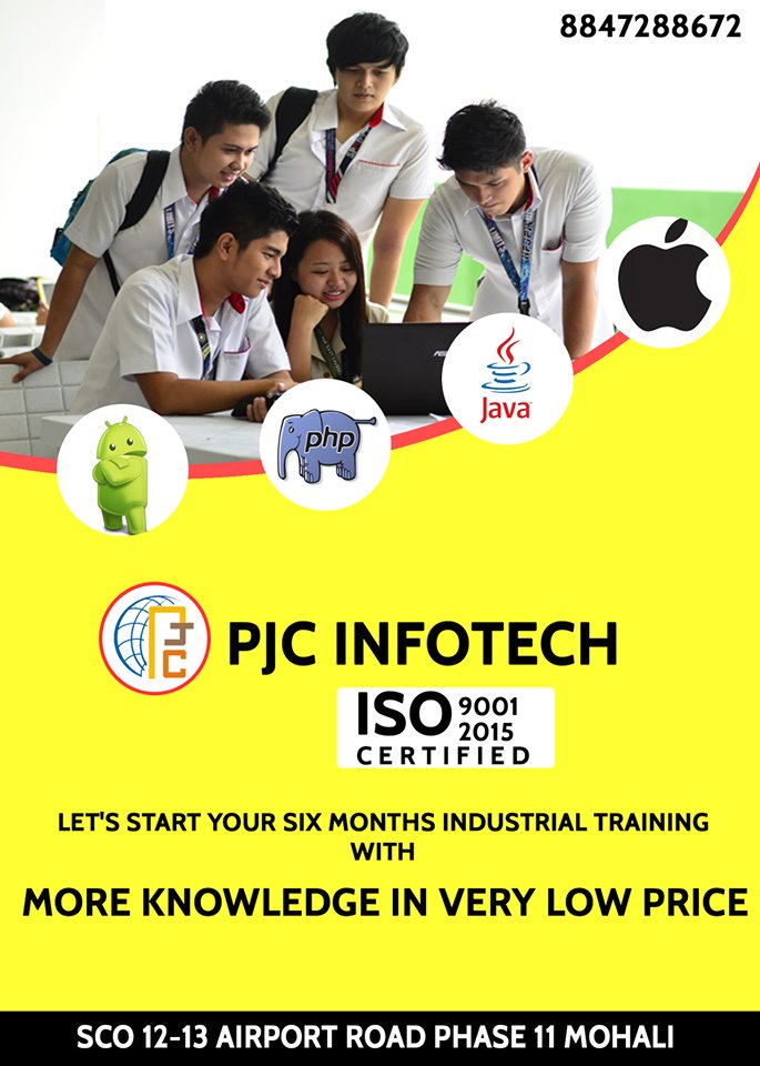 PjcInfotech's tweet image. We provide the every technical courses in very low price. Hurry up! More information- pjcinfotech.com
@java @FlutterDev @official_php @ThePSF @RunisMedia1 @Android @AndroidDev @kapilpartap 
#javatraining #fluttertraining #pyhtontraining #androidtraining #digitalmariketing