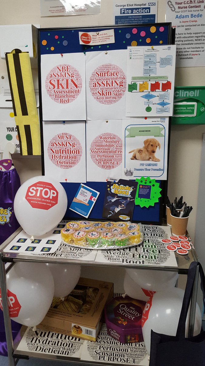 Thanks to Nicki &amp; Donna for our stop the pressure display team bede 😉