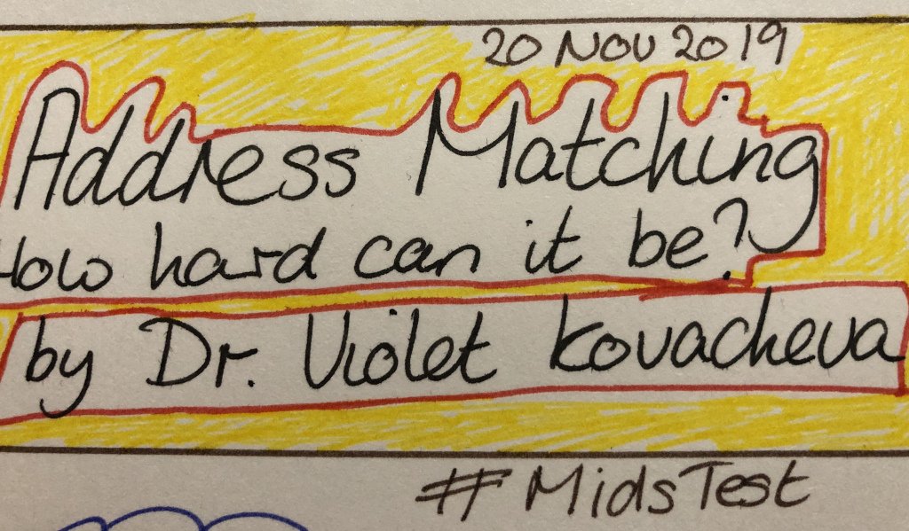 Louise_J_Gibbs's tweet image. Address Matching with Violet Kovacheva
#MidsTest @MidlandsTesters #AddressMatching louisegibbstest.wordpress.com/2019/11/21/add…