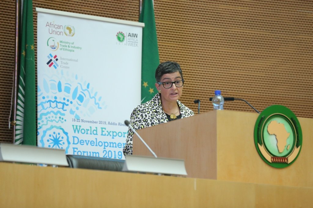 These are difficult times for trade. At the same time, Africa realizes that competitiveness and wealth will come from the integration of its economies.

🗣️ <a href="/AranchaGlezLaya/">Arancha González</a>, opening the 19th World Export Development Forum in Addis Ababa, Ethiopia