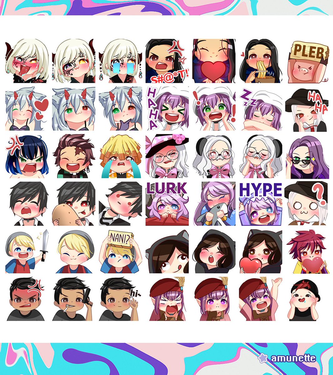 my dudes!
my slots for commissions on custom emotes are now OPEN!
every RT is very V E R Y appreciated (▰˘◡˘▰) 💕

#commissionsOpen #artCommission #commission_the_artist #emotes