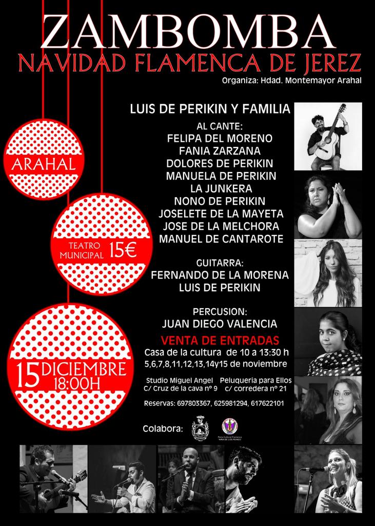 La Hermandad de Montemayor de Arahal organiza la zambomba "NAVIDAD FLAMENCA DE JEREZ"

📆 Domingo 15 de diciembre de
      2019

🕕 18:00 horas

📍 Teatro Municipal de Arahal

🎫 Entrada: 15€

ℹ️ Más información en cartel
