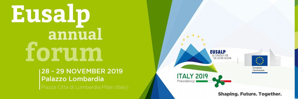 RegioInterreg's tweet photo. 📢One more week before the 3rd Annual Forum of the #Alpine Strategy @_Eusalp ! 🏔 check out the agenda👉🏻 https://t.co/nI4RYs8ULy. Let’s meet & discuss #GreenerEurope 🌱#Youth 💪🏻 & #Innovation 💡 for a better #future in the #AlpineRegion. #ShapingFutureTogether. Open registration! https://t.co/M3tzXE9vsr