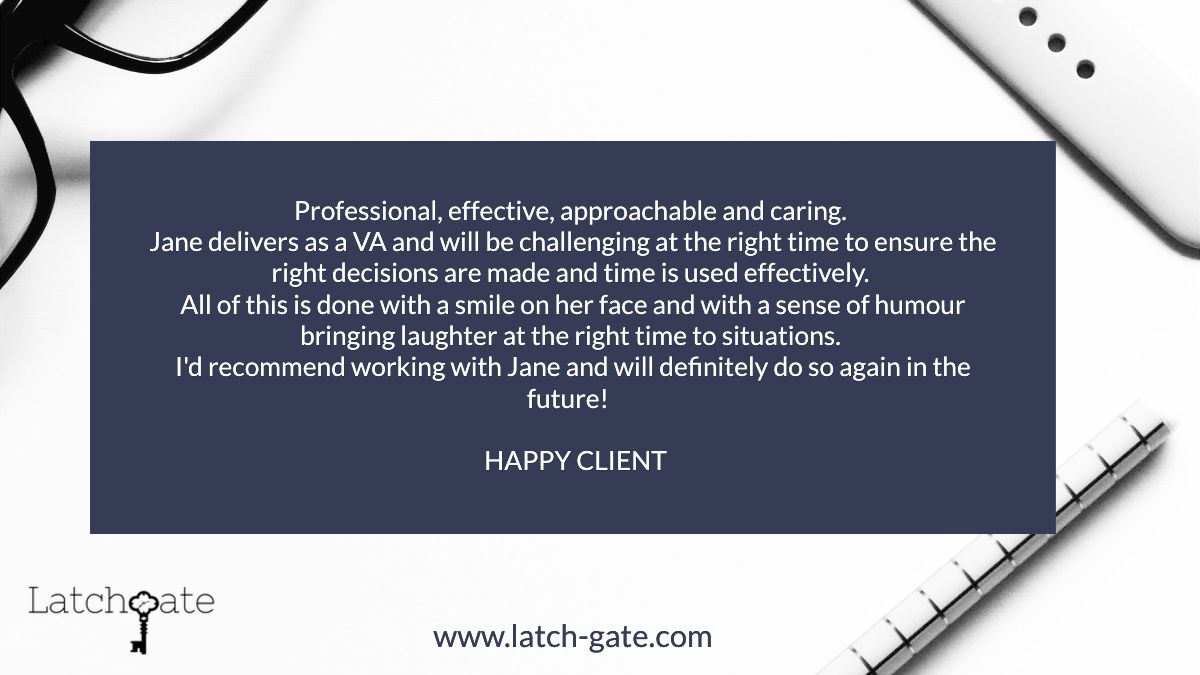 JaneedeVos's tweet photo. Another happy client
#obm #virtualassistant #business #ceo #productivity #latchgate #freelancer #businessgrowth #businesstips #onlinebusiness #delegate #outsourcing #virtualbusiness #entrepreneur #testimonial #feedback https://t.co/XbOM5uyOd1