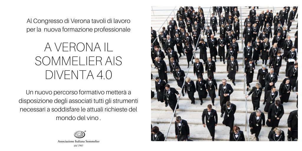 Il #sommelier evolve, procede di pari passo con il mutamento delle esigenze del cliente e con l’ampliamento dei contesti in cui è chiamato a lavorare. Al Congresso #aisitalia appositi tavoli di lavoro per discuterne. Info: bit.ly/2XyxrwY