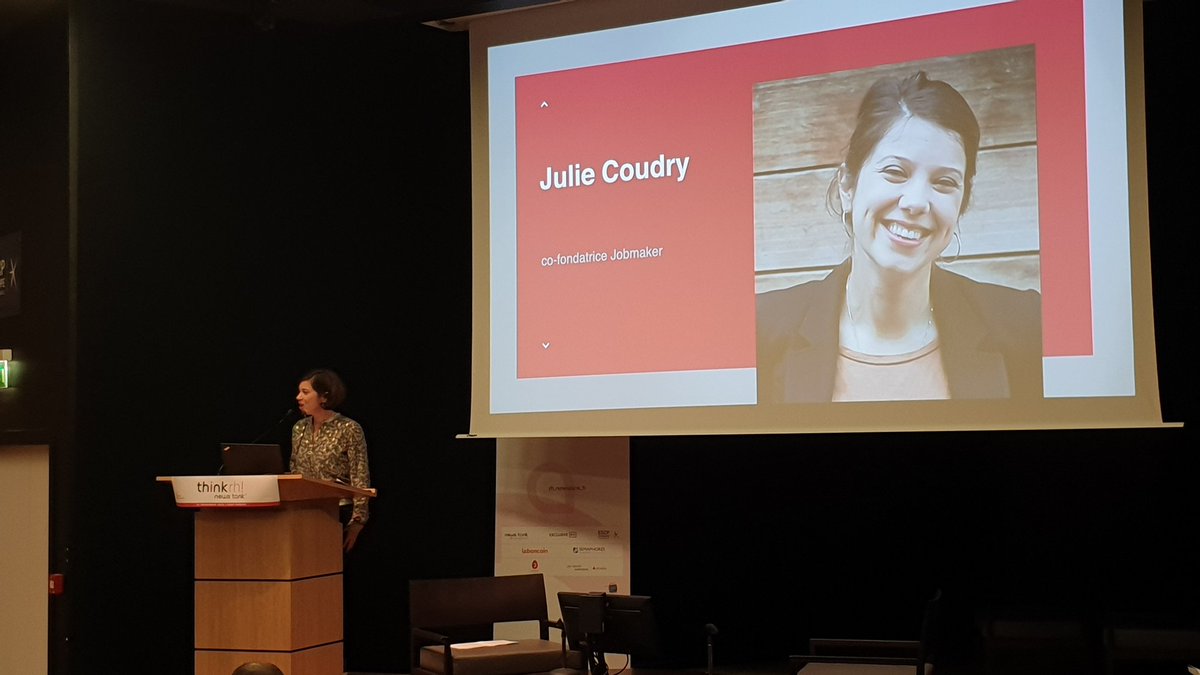 Julie Coudry, cofondatrice <a href="/Jobmaker_/">Jobmaker</a> "Demain, un personal HR pour chaque collaborateur" #hr 
#IA #ThinkRH