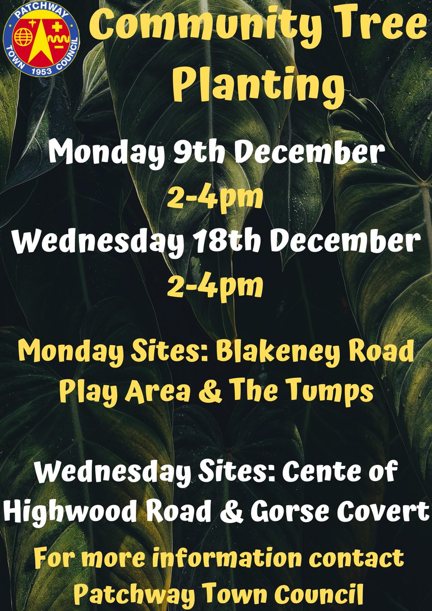 Come and join #Patchway Town Council on a #community planting day!!