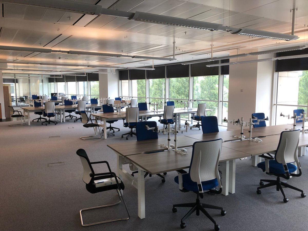 ABL’s latest case study is now available to view online: Flat Screen Monitor Arms &amp; under Desk Power required for prestigious project in Sandwich, UK. shorturl.at/irxLO #flatscreenmonitorarms #fastertidiersmarter #powermodules #powermanagement