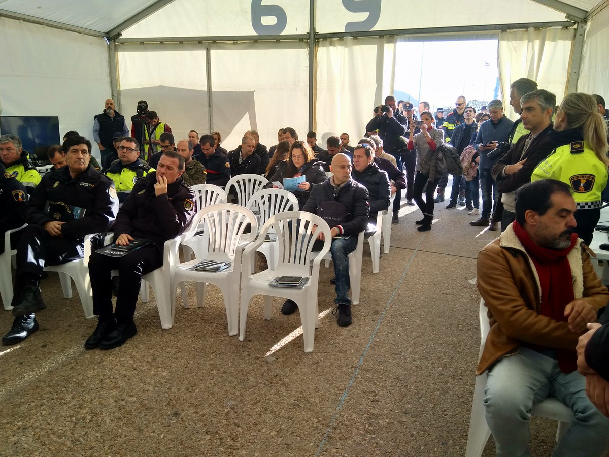 Attendees arriving - fire fighters, medical first responders, police services, and others