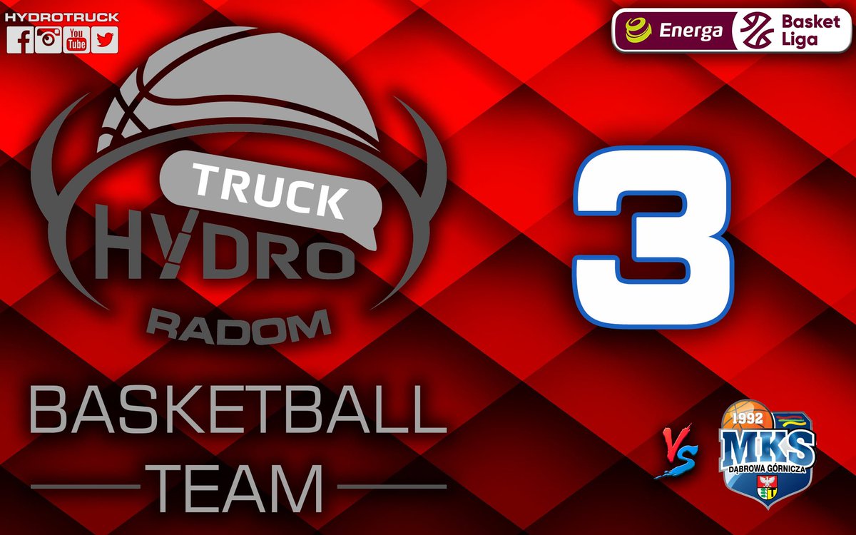 Za 3️⃣ dni zagramy o 5️⃣ zwycięstwo w sezonie 2019/2020. Będziecie z nami❓

🆚 <a href="/MKSDG_Kosz/">MKS Dąbrowa Górnicza</a>
🏟 <a href="/mosirradom/">MOSiRRadom #kochamysport</a> 
📅 24.11.2019, godz. 19:30
🏆 <a href="/PLKpl/">ORLEN Basket Liga</a> 
🎫 kupbilet.mosirradom.pl
📺 Emocje.TV

#hydrotruck #wracamydogry #plkpl
